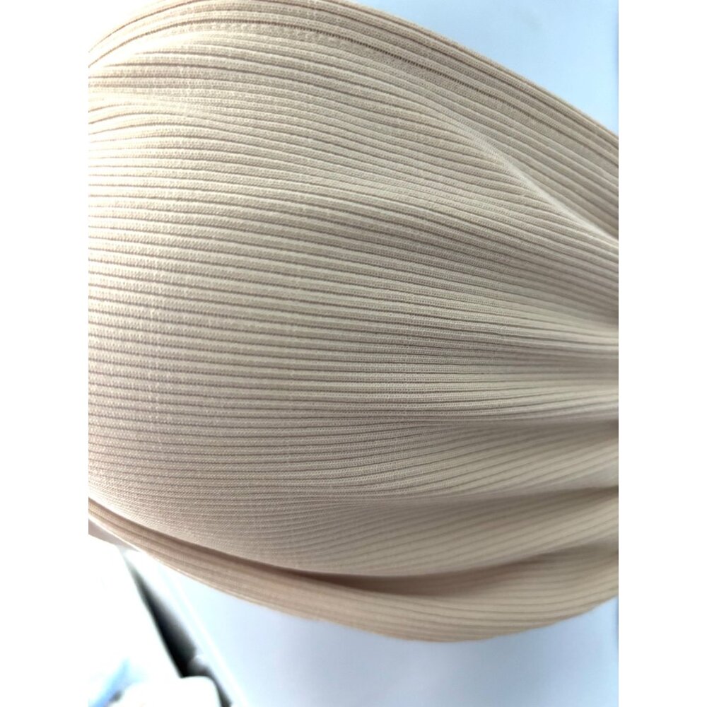 NWT Kimberly Taylor Bralette M Beige Ribbed Halter Top Resort Y2K Coastal Chic - Picture 10 of 14